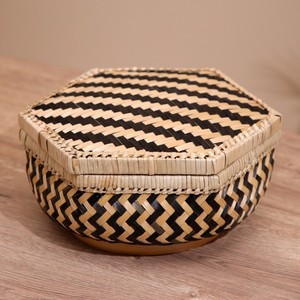 Customized woven boxes handcrafted storage <b>containers</b> for sale <b>bamboo</b> box for gift chocolate - Product Image 2