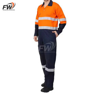 Combinaison de travail ignifuge en coton personnalisée, uniforme de sécurité haute visibilité, tenue de travail réfléchissante, combinaison de protection Dangree 2026 - Product Image 1