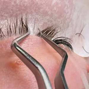 Pince à épiler de précision en acier inoxydable, pointe lisse, légère, pour greffe de cils, outil d'isolation et de séparation - Product Image 4
