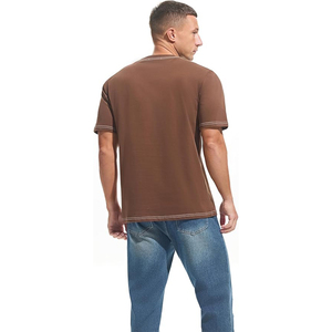 Conception personnalisée, impression numérique, 100% coton, mode masculine d'été, manches courtes, col rond décontracté, écologique, séchage rapide, vente en gros - Product Image 2