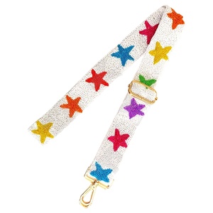 Correas de Bolso Bordadas a Mano Ajustables con Cuentas de Semillas, con Forma y Diseño Personalizados para Accesorios de Moda de Halloween y Navidad - Product Image 1