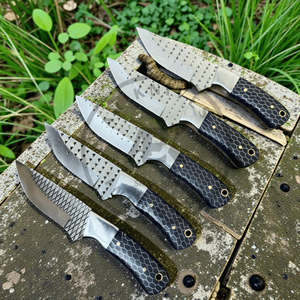 Cuchillo de caza Cowboy Bull Cutter de hoja fija para supervivencia al aire libre, acero raspado de grado industrial, 3 años de garantía, empuñaduras de resina acrílica - Product Image 2