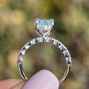 One Stone Oval Cut Lab-Grown Diamond Engagement Wedding <b>Ring</b> 1.90Carat Yellow Gold 14k Party Gift Jewelry - Product Image 6