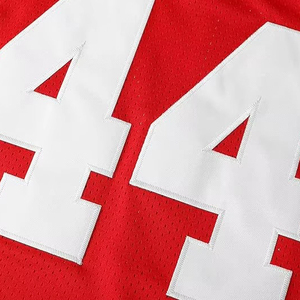 บริการผลิตเสื้ออเมริกันฟุตบอลแบบ OEM ระบายอากาศได้ดี พิมพ์โลโก้ตามสั่ง เสื้ออเมริกันฟุตบอลสีพื้น - Product Image 2