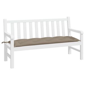 Cojín de Banco de jardín de tela Oxford en color topo 59,1 "x 19,7" x 2,8 "Cojines de asiento y almohada - Product Image 3