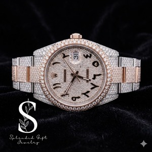 iced Out Moissanite Diamond Mechanical Watch Stainless Steel Band Sapphire Crystal Dial Alarm Unisex Hip Hop Sport Style - Product Image 1