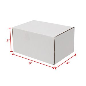 <b>White</b> Outside Yellow Inside 50 Corrugated Paper <b>Boxes</b> - Product Image 6