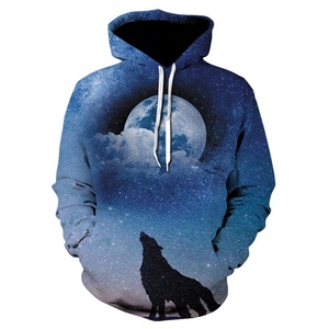 Sweat à capuche décontracté pour homme 2026 Brand Wolf, motif camouflage animal 3D sublimé, doublure polaire 100% coton, manches longues, hiver - Product Image 3