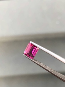 Tourmaline rubellite naturelle, forme octogonale, pierre précieuse en vrac, rose rouge, pour la fabrication de bijoux fins - Product Image 2