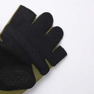 Hustlers Only Half Finger Gym <b>Gloves</b> Mesh Palm <b>Weight</b> Lifting Unisex Green - Product Image 5
