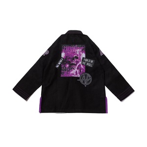 bjj gi suit custom logo cotton fabric pearl weave breathable lightweight durable training uniform for men women gym practice - Product Image 5