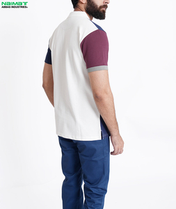 Camiseta Polo para Hombre Naimat Abbas Industries, Manga Corta, Bloques de Color, Algodón, Casual, Transpirable, con Logotipo Estampado en la Parte Delantera - Product Image 2
