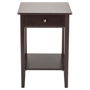 Comodino e Tavolino da Caffè 2-in-1 in Legno Massello Moderno e Lussuoso con Cassetto per Casa e Soggiorno - Product Image 2