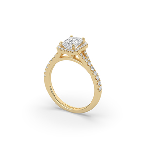Anillo de Diamante Cultivado en Laboratorio con Corte Esmeralda de 1.38 Quilates, Oro de 14K/10K, Estilo Único, Ligero, Anillo de Compromiso para Mujer, Joyería al por Mayor - Product Image 4