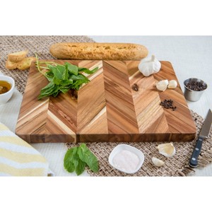 Tabla de Cortar de Madera Rectangular con Diseño de Espiga, Antideslizante, la Más Vendida - Product Image 5