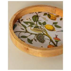 Bandeja de Madera Hecha a Mano con Impresión Esmaltada para Servir Té, Café o Desayuno, Bandejas Decorativas - Product Image 6