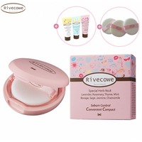 [J International] Fond de Teint Compact Mat Rivecowe 8g Maquillage Visage CC avec Contrôle du Sébum et de l'Huile
