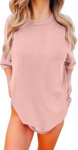 Camiseta de Mujer de Corte Regular, Cómoda, Transpirable, de Algodón, Informal, de Verano, con Estampado Puff, de Secado Rápido, Diseño Moderno y Elegante - Product Image 2