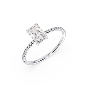 Anillo de Moissanita de Corte Radiante de 1.16 Quilates, Plata de Ley 925, Chapado en Oro de 14K, Certificado GRA, Joyería para Regalo de Boda, Fabricante REYES - Product Image 6