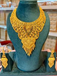 Collar de Cadena de Aleación Chapada en Oro de 24K con Circonitas, Estilo Vintage para Novia, para Aniversario - Product Image 4