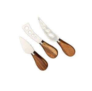 Ensemble de couteaux à fromage en acier inoxydable de qualité supérieure, design rustique et élégant, outils de découpe de fromage pour les fêtes et la consommation à domicile - Product Image 5