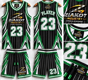 Venta al por Mayor Directa de la INDUSTRIA ZIAKOT, Jersey de Baloncesto Auténtico Personalizado con Rayas Blancas, Negras, Rojas y Doradas - Product Image 6