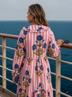 Nouveautés été 2023, robe longue maxi bohème florale écologique pour femmes, style bohème chic, viscose crêpe, col en V, tie-dye