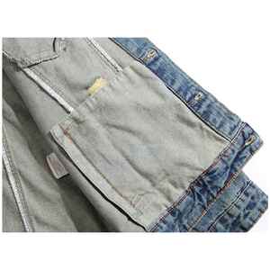 Chaqueta de Mezclilla para Hombre de Alta Calidad, Transpirable, con Rasgaduras, Corte Regular, Estilo Casual, Ligera, con Logotipo Personalizado - Product Image 4