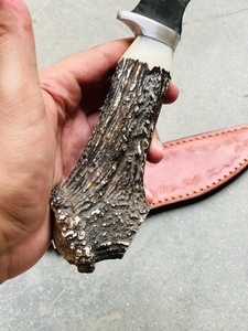 มีดโบวี่ใบตายเหล็กดามัสกัส ด้ามจับทำมือจากเขากวางธรรมชาติ พร้อมปลอกมีดแกะสลัก รับประกัน 3 ปี ขายส่งจำนวนมาก - Product Image 6
