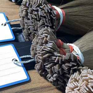 Extensions de cheveux à pointe plate, cheveux humains vierges vietnamiens, lisses naturels, durables, double trame machine, toutes les couleurs, vente en gros, usine - Product Image 1