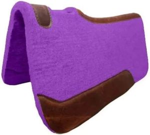 Tapis de selle en feutre de laine occidental fait main de qualité supérieure, équipement d'équitation, renfort en cuir, vente en gros, directement de l'usine - Product Image 3