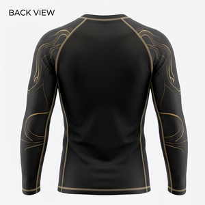 Custom Logo Short Rash Guard Swimwear Unisex 100% Cotton Quick Dry UPF 50+ <b>Compression</b> Shirts BJJ MMA Grappling Jersey - Product Image 2