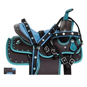 Coraza de caballo de barril sintético occidental ligera de alta calidad, coraza de cabeza de caballo de calidad, para propietarios de caballos - Product Image 1