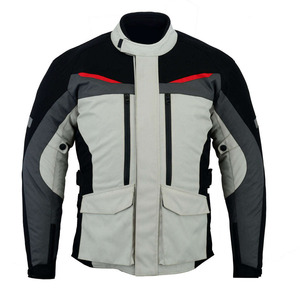 Blouson de moto unisexe en cuir coupe-vent à manches longues, color-block, grande taille, séchage rapide, respirant, toutes saisons, pour adulte - Product Image 1