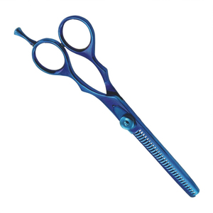 High Sale Professional Blue Thinning Hair Scissors Straight <b>Shears</b> Stainless Steel Barber Salon Cutting <b>Tool</b> Made in Pakistan - Product Image 4