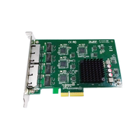 Intel I210 GbE tarjeta LAN 4 PCIE CE FCC Certificado Compatible con múltiples cámaras tarjetas de red con cable interno con cable tarjeta LAN con cable Stock