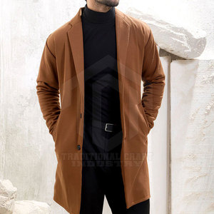 Premium Soft Wool Overcoat Men Regular Winter Outerwear Breathable Comfortable Fit Customizable OEM Service Bulk Order <b>Fur</b> <b>Trim</b> - Product Image 5