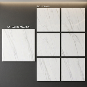 กระเบื้องปูพื้นพอร์ซเลนขัดเงา Stardust Crema ขนาด 800x800 มม. (80x80 ซม.) รับประกัน 4 ปี หนา 10 มม. - Product Image 4