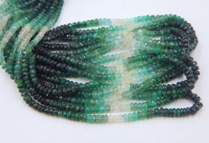 ลูกปัดอัญมณีสีเขียวมรกตแบบเหลี่ยมเพชรพลอยธรรมชาติ - Product Image 6