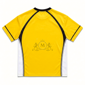 Maillot de football personnalisé bleu à manches courtes, numéro 18, col rond, polyester anti-humidité, toutes saisons, vêtements unisexes - Product Image 4