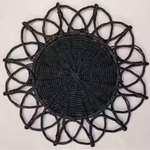 Assiette de service ronde en rotin écologique pour bébés et enfants, idéale pour les fêtes, tissée à la main, fabriquée au Vietnam - Product Image 4