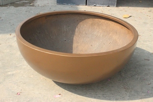 กระถางต้นไม้ทรงสี่เหลี่ยมผืนผ้า KNT Creations สีขาว ทำจากไฟเบอร์กลาส แกะสลักด้วยมือ ดีไซน์คลาสสิก เรียบเนียน เงางาม ใช้ได้ทั้งภายในและภายนอกอาคาร ดีไซน์โดดเด่นไม่เหมือนใคร - Product Image 5