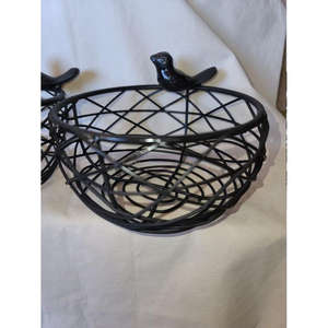 ร้อนขายสแตนเลสเท้าตะกร้าชั้นวางชุดสามคุณภาพล่วงหน้าทําด้วยมือตกแต่งผลไม้ตะกร้าและชามลวด - Product Image 4