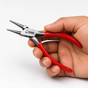Professional <b>Nose</b> Jewelry Pliers Stainless Steel Precision Wire Looping Tool PVC Grip Custom DIY - Product Image 5