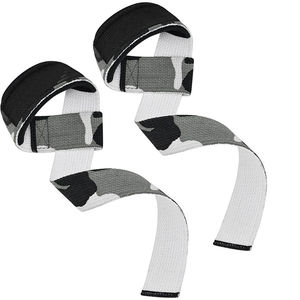 Sangles de musculation rembourrées en coton robustes et de haute qualité 2026, ajustables avec fermeture à pression pour soulevé de terre en salle de sport, unisexe - Product Image 1