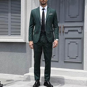 Costume formel professionnel pour homme, ensemble deux pièces, tissu léger et respirant pour un port confortable toute la journée - Product Image 4