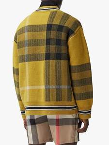 Custom LOGO OEM & ODM Men Sweater Jacquard Pattern Knitwear <b>Pullover</b> Cotton Knitted <b>Jumper</b> Winter Crew Neck Custom Knit Sweater - Product Image 4