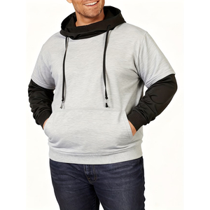 Everyday Casual Double Layered Hoodie, Stylish <b>Pullover</b> & Zipper Sweatshirts Wholesale Custom Supplier And Print Hoodie <b>For</b> <b>Men</b> - Product Image 1