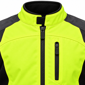 เสื้อแจ็คเก็ตมอเตอร์ไซค์แบบสะท้อนแสง Hi Vis สำหรับขับขี่บนถนน  รับสั่งทำโลโก้  ชุดนักขี่มอเตอร์ไซค์แบบสะท้อนแสง อุปกรณ์ขับขี่มอเตอร์ไซค์ - Product Image 3