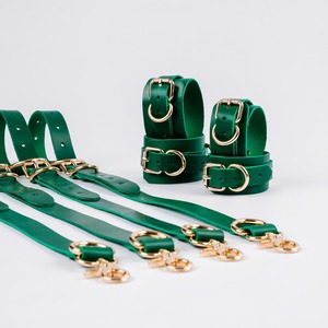 High Quality Genuine Leather Bed Restraints Harness Straps Custom Metal Buckle <b>Bondage</b> Straps Belt RTTS-0132 - Product Image 4